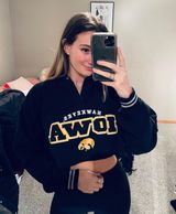 Lee Cropped Iowa Hoodie Photo 0