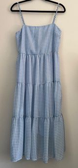 Justify Blue Gingham Maxi Dress Photo 0