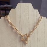 Handmade Boutique Gold Star Necklace Photo 0