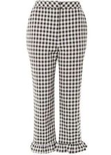 Topshop gingham ruffle Capri trousers Photo 0