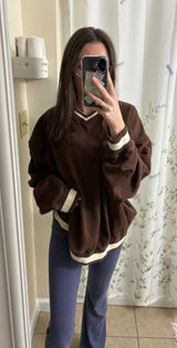 Brandy Melville Sweatshirt Oversized Crewneck Brown Photo 0