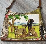 Bueno Safari Print Shoulder Bag Photo 0