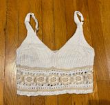 Floral Crochet Knit Tank Top Photo 0
