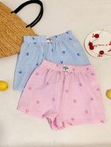 Bow Pajama Shorts Size M Photo 0