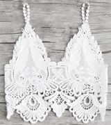 White Lace Top Size M Photo 0