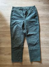 American Eagle Outfitters Green Corduroy Straight Pants Photo 0