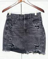American Eagle Next Level Stretch Distressed Jean Skirt 6 Photo 0