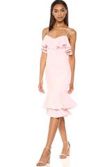 Likely 499  revolve pink ruffle midi dress Photo 0