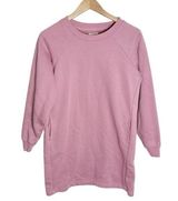 Pact Organic Cotton Sweatshirt Dress in Desert Rose brushed on inside Size M Photo 0