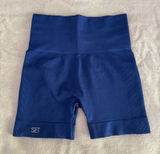 SET Active Blue Sculptflex Bike Workout Shorts XS Photo 0