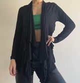 AB Studio Black Cardigan Size Small Photo 0
