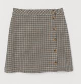 H&M A-Line Checkered Skirt Photo 0