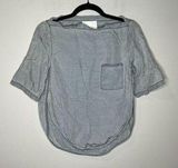 3.1 Phillip Lim 🌺  grey silk blend boat neck blouse Photo 0