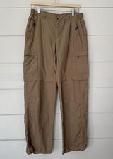REI Women’s 10 UPF 50+ Tan Convertible Pants Outdoor Hiking Photo 0