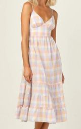 Jessica Simpson Pastel Gingham Maxi Dress Photo 0