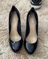 Coach black buffy heels size 9 Photo 0