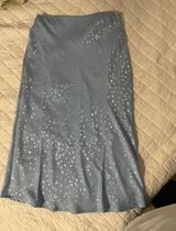 Forever 21 Satin Midi Skirt Photo 0