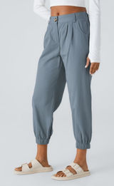 NEW Halara Mid Rise Zipper Pocket Casual Cotton Joggers Size XL Photo 0