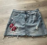 Angel Kiss Denim Mini Skirt  Photo 0