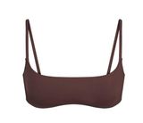 SKIMS Swim Micro Scoop Bikini Top In Cocoa Photo 0