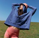 FREE PEOPLE Solid Honey Dove Pullover in African Violet S Photo 0