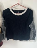 Atmosphere Blue White Sweater Photo 0