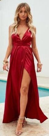 Xenia Red Maxi Dress Photo 0