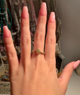 gold circle ring Photo 0