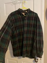Flannel Button Up Green Size L Photo 0