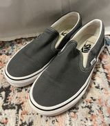 Dark Gray Slip-Ons Photo 0