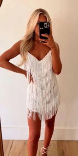 White Sequin Dress Photo 0