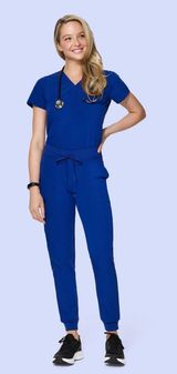 Mandala galaxy blue scrub set Photo 0