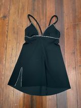 Black Rhinestone Mini Dress Size XS Photo 0