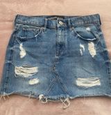EXPRESS Jeans Denim Mini Skirt Photo 0