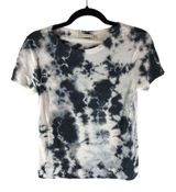 Alice + Olivia Womens T Shirt Top Tie Dye Black White S Photo 0