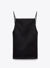 ZARA Square Neck Top open back diamanté top  Photo 0