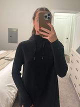 Spanx Mock Turtle Neck Black Sweatshirt Photo 0