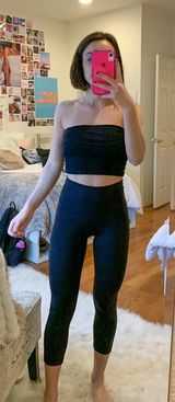 Lululemon Wunder Under Cropped Leggings Photo 0