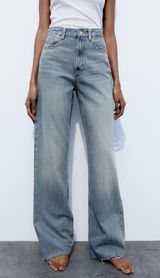 ZARA High Rise Wide Leg Jeans Photo 0