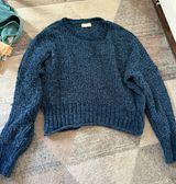 Altar’s State Chenille Blue Sweater Photo 0