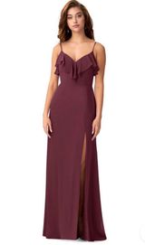 Azazie Cabernet Bridesmaid Dress Photo 0