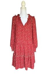 Max Studio Boho Tiered Ditsy Floral Dress- Size Medium Photo 0