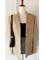 Ralph Lauren Beige Casual Linen Buttoned Blazer (NEW) Photo 0
