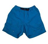 90s Vintage REI Cargo Hiking Shorts Nylon Teal Blue Women's Small Gorpcore Belt Photo 0