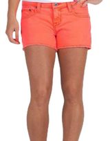 Big star Neon Orange Shorts Jean Denim 31 4 Cut Offs Photo 0