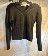 Q&A Black Long Sleeve Top Photo 0