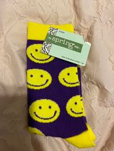 Smiley Face Socks Purple Photo 0