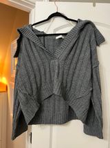 Mustard Seed Grey cropped sweater  Photo 0