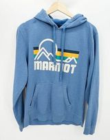 Marmot Coastal Getaway Blue Logo Pullover Hoodie Women's Size Medium M Photo 0