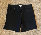 Artisan NY 🌺  black denim bermuda shorts Photo 0